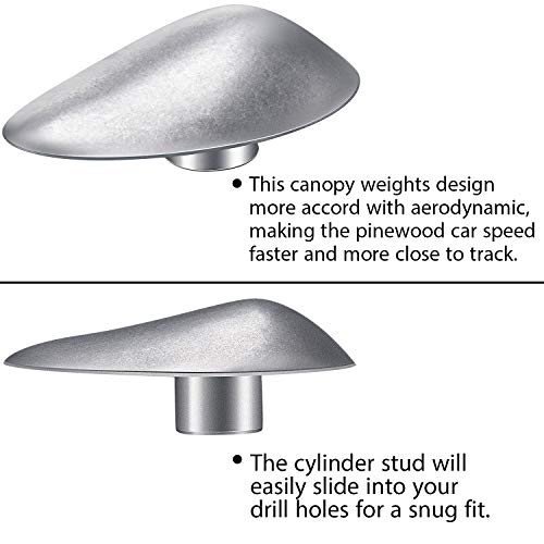 2.5 Ounce Incremental Car Canopy Weights Tungsten Weight Compatible With Pinewood Car Derby Weights #TOP4