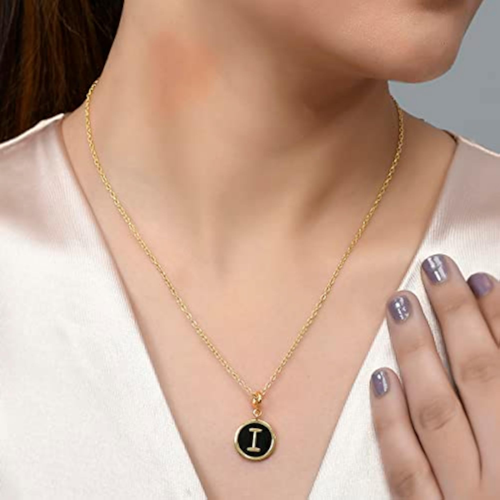 Alphabet I Enamel Charm - Collection