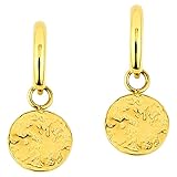 ✅ MODERNER EYECATCHER Bring Dein Outfit am Tag und in der Nacht zum Funkeln. Die filigranen Artiqo Creolen mit einem kleinen Anhänger sind für jeden Anlass ein echter Blickfänger.
