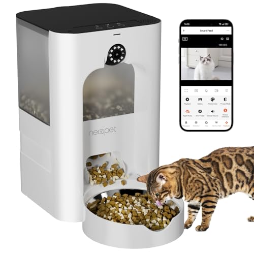 Sinergia Pet-Tech: Alimentadores Automáticos que Mimam Seu Animal 11 4L Alimentador Automático, 1080P HD Comedouro para Cães, Controle de APP Alimentador Automático Pet com Camera, Áudio Bidirecional