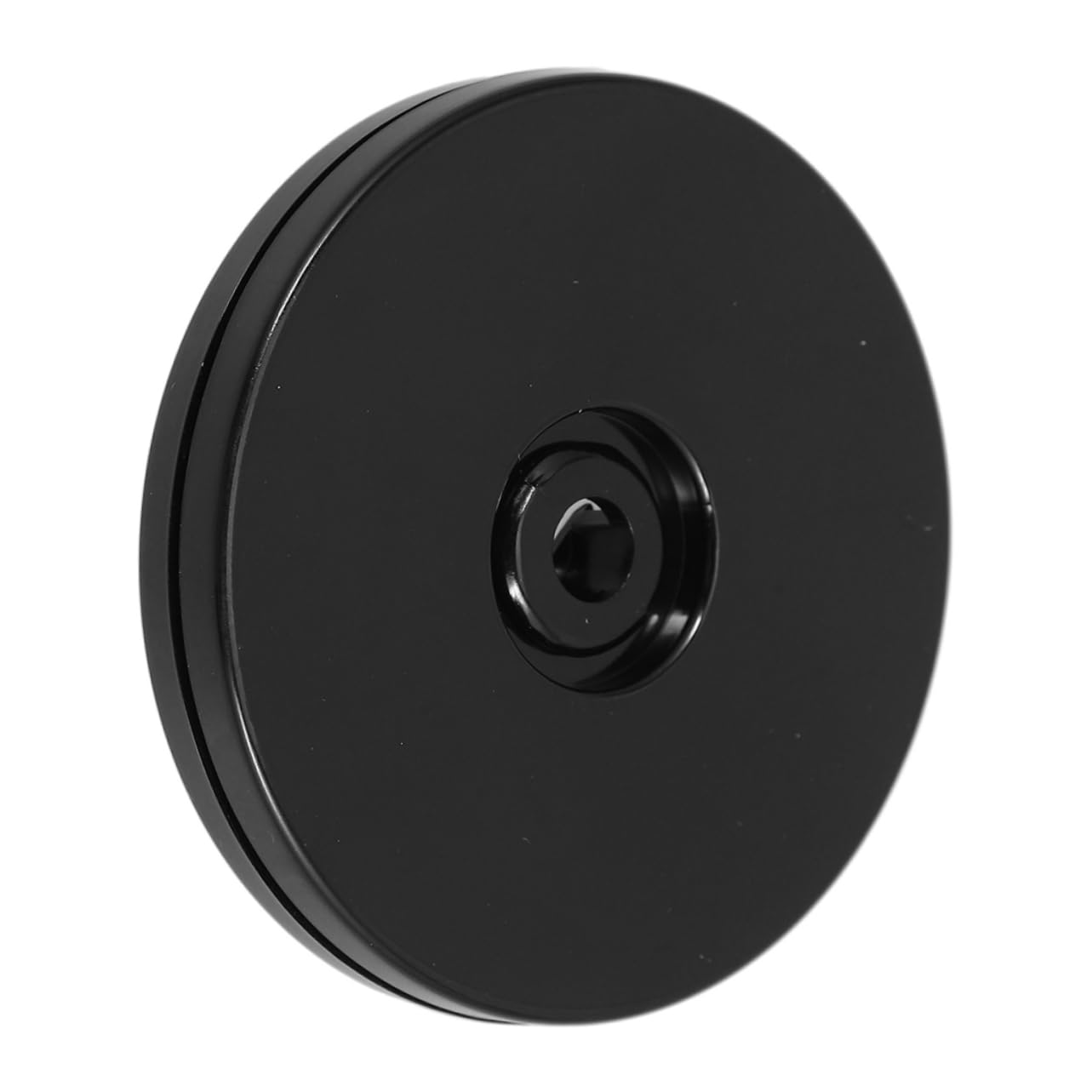 Veemoon Round Rotating Display Turntable: Black Swivel Stand Bearing Base for Dining Table Presentation Spice Rack Organization Restaurant Accessories 150 Mm
