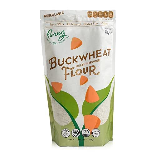 Pereg Buckwheat Flour (16 Oz) - Naturally Gluten Free, Wheat