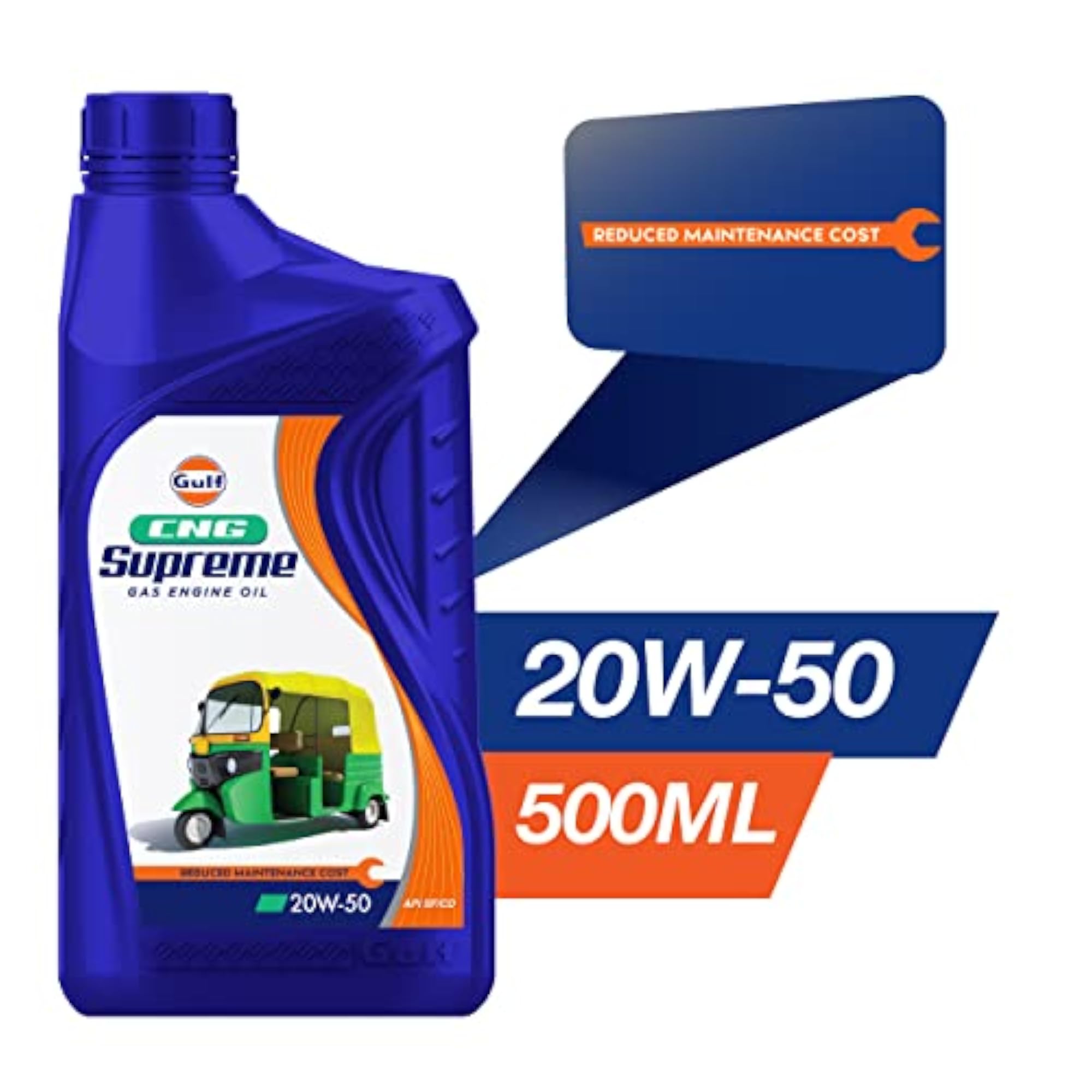 CNG SUPREME 20W50 API SL/CF Multi-Grade Engine Oil [500 ml]