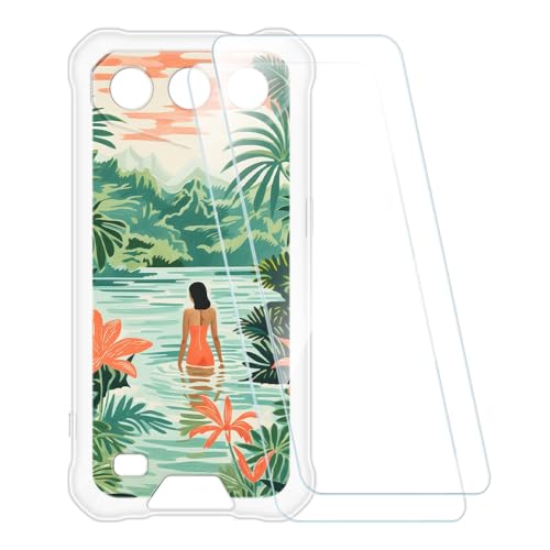 ESACMOT �v�����g�P�[�X + 2�������K���X�t�B���� Oukitel G3 �Ƃ̌݊�������, �Ռ��z���\�t�g�J�o�[ HD�N���A (�j������)