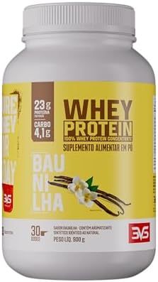 3VS Nutrition Whey 100% Concentrado 900g Sabor Baunilha