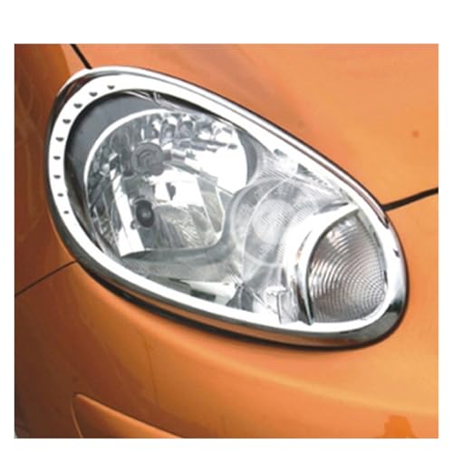 Faros cejas párpados Nissan March Micra 2011 2012 molduras coche 5