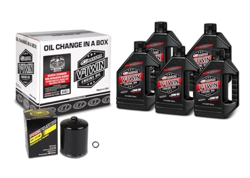 Kit de cambio de aceite sintético V-Twin con filtro cromo