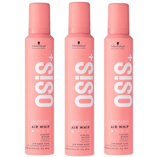 Schwarzkopf Osis+ Air Whip mousse flexible 200 ml en lot économique de 3
