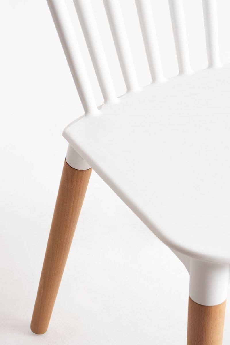 Regalos Miguel - Packs Sillas Comedor - Pack 4 Sillas Leka - Blanco