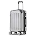 Produktbild Flexot 2045 Handgepäck Koffer (Bordcase) - Farbe Silber Größe M Hartschalen-Koffer Trolley Rollkoffer Reisekoffer Handgepäck 4 Rollen