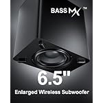 ULTIMEA 7.1ch Soundbar with Wireless Subwoofer, Virtual Surround Sound System for TV, App Control, 410W Peak Power, Sound bar for TV, 4 Wired Surround Speakers, Home Theater Sound System Poseidon D70 - Image 4