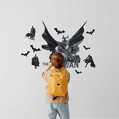 Wall Decal Peel And Stick Superhero Wall Stickers Bats Man Decal For Kids Bedroom Living Room Themed Party Decor #TOP6