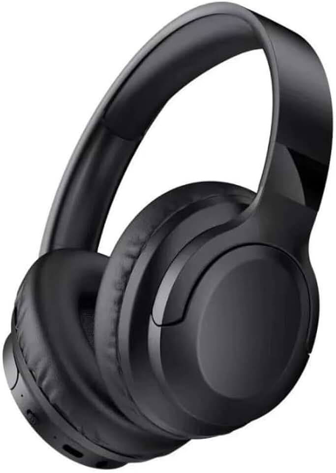 Fone De Ouvido Bluetooth 5.3 Headphone Sem Fio Fone Corrida Academia Com Cancelamento de Ruído On-ear Dobrável Qualidade PREMIUM (Preto)
