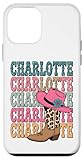Retro Charlotte Cowgirl Hat & Boot Charlotte Name