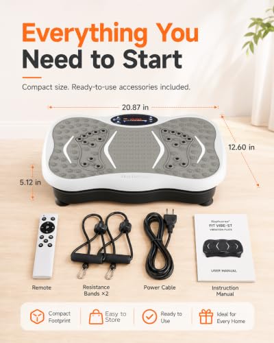 HOPHORSE FIT Single-Motor Vibration Plate, 200 Levels — view 8