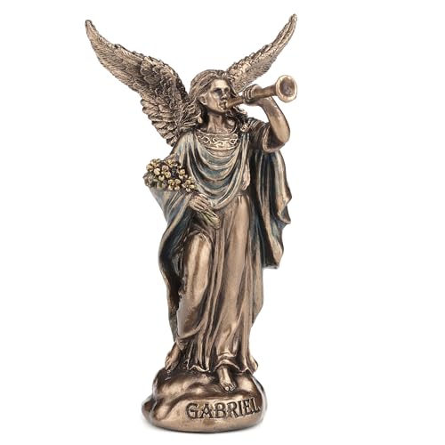 Veronese Design 4 inch Archangel Saint Gabriel Blowing Trumpet Miniature