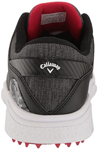 Callaway Men's Coronado V3 Sl Golf Shoe, Black/Red, 143