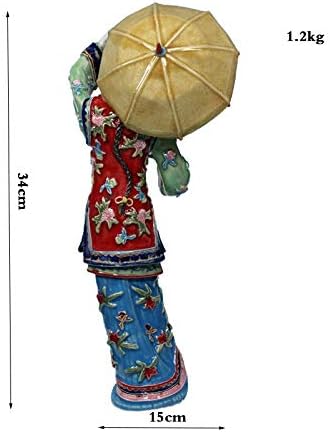 アンティーク彫像 装飾用 女性 置物 コレクター収集品 工芸品 磁器 彫刻 芸術用