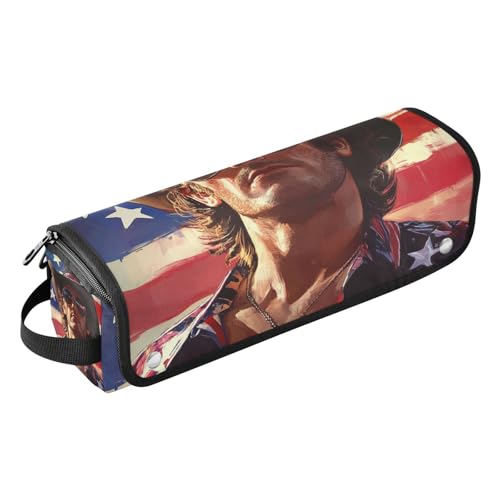 Hot Hair Tools - Borsa da viaggio con tappetino resistente al calore, grande, custodia da viaggio per arricciacapelli, piastra per capelli piatti, figura Americana Macho