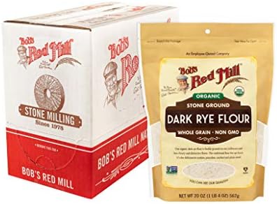 Bob's Red Mill Organic Dark Rye Flour, 20-ounce (Pack of 4)