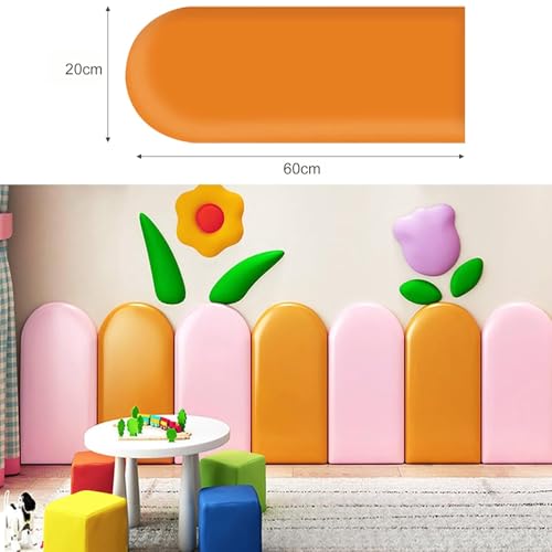 Acolchado de pared 3D infantil y paneles autoadhesivos blandos decorativos 3