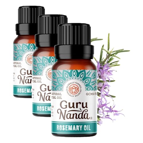 Aceite Esencial de Romero GuruNanda 0.5 fl Oz Pack 3