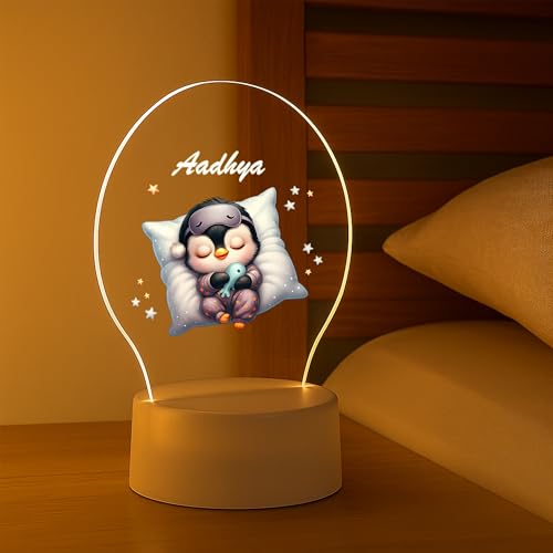 Image of PRINT BHARAT Acrylic Customized Name LED Lamp Personalized Night Light with Name Custom Gift for Birthday Anniversary Home Decor for Men Birthday Gift Kids Friend Return Gift Kids Birthday (Design 3)