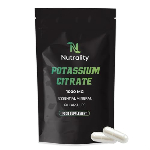 Nutrality Potassium Citrate 1000mg | High Strength 60 Capsules