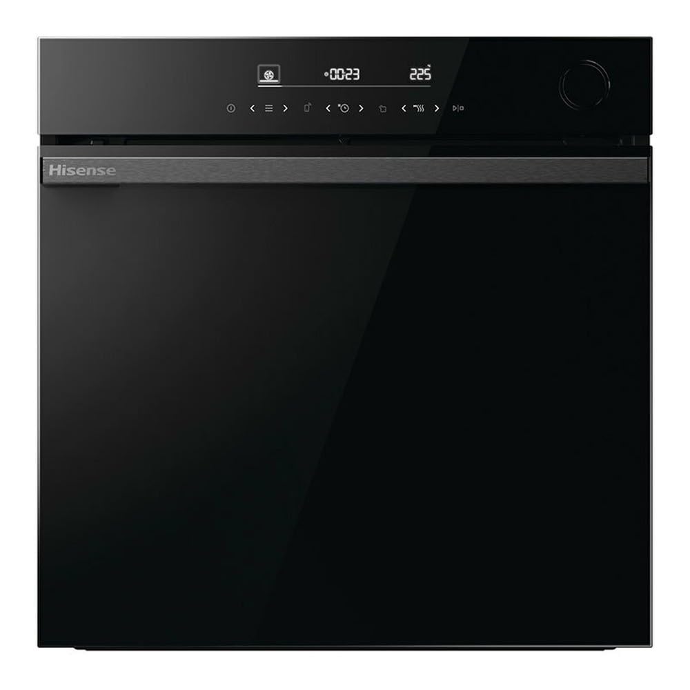 Hisense BSA66346PBGWIFI - Four, Even Bake 77L, Cuisson Vapeur, Cuisson Congelée, Mode Air Fry, Mode Pizza, Programmes Auto, Porte Amovible, Wifi - Connect Life