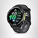 Garmin® Forerunner® 970, Premium GPS Running and Triathlon Smartwatch, AMOLED Display, Built-in LED Flashlight, Carbon Gray DLC Titanium with Black Case and Black/Translucent Whitestone Band
