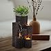 Greyhoo Indoor Water Fountain 3 Tier Column Tabletop Fountain Relaxation Min Waterfall for Room Decoration