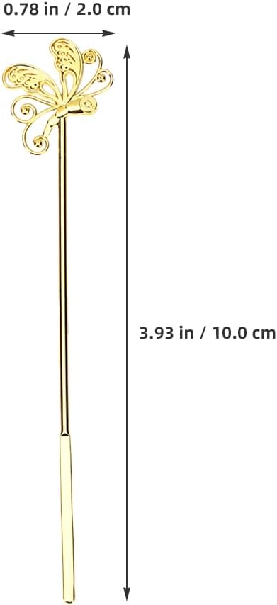 Luxshiny Wax Seal Stirring Sticks 2 Pcs Reusable Crystal Shape Wax Seal Stirring Rods 3.93X0.78X0.07 Inch Easy Clean Mixing Spoon for Craft and Sealing Supplies