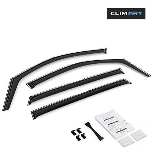 Image of CLIM ART in-Channel Incredibly Durable Rain Guards for Kia Sorento 2021-2026, Original Window Deflectors, Vent Window Visors, Vent Deflector, 4 pcs. - 621428