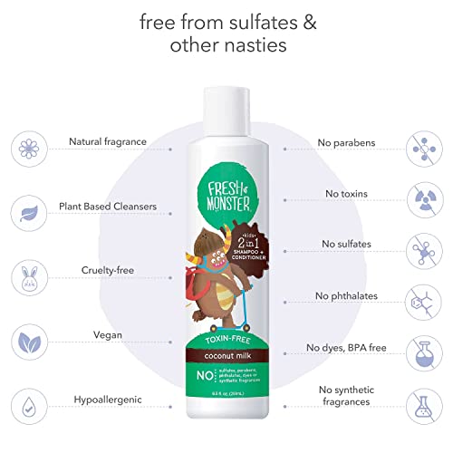 Fresh Monster FMWC25 2-In-1 Kids Shampoo & Conditioner thumb #3