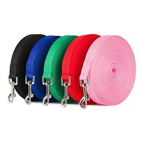 Dog Collars and Dog Leashes Dog Leash - Extended Pet Tracking Leash Dog Leash Extension Pet Puppies Cat Walking Training Lead Rope Big Dog Nylon Rope Long Leash Strong And Durable Padded Handle for Tr