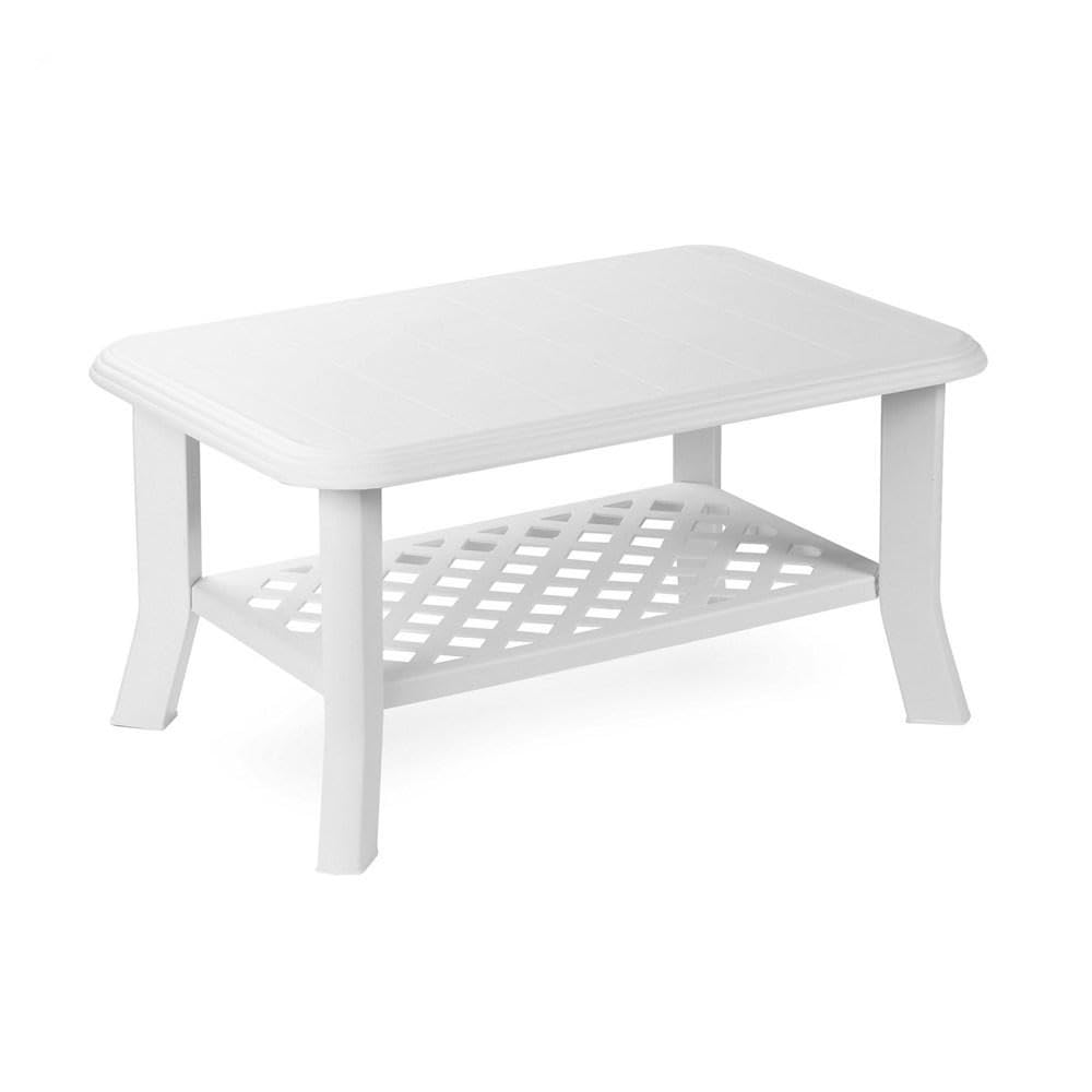 Mesa baja niso 90x60x46 cm blanca