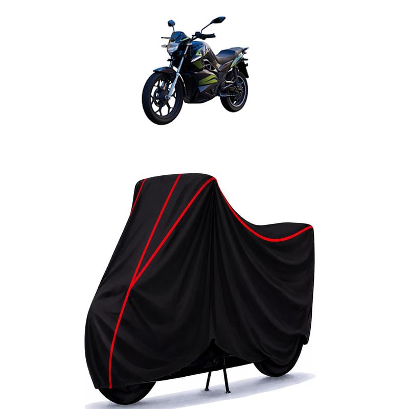 Image of Hop Electric OXO Water Resistant Bike Cover for All Motorcycles & Rain | Heavy Duty Taffeta Fabric | UV Protection, Dustproof, Scratchproof | All Weather Two Wheeler Body Cover with Elastic Bottom