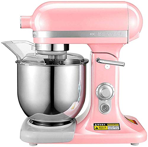 Elektrischer Standmixer zum Backen von Kuchenmixern mit 7-l-Edelstahlschüssel mit Beater, Schneebesen, Teighaken und…