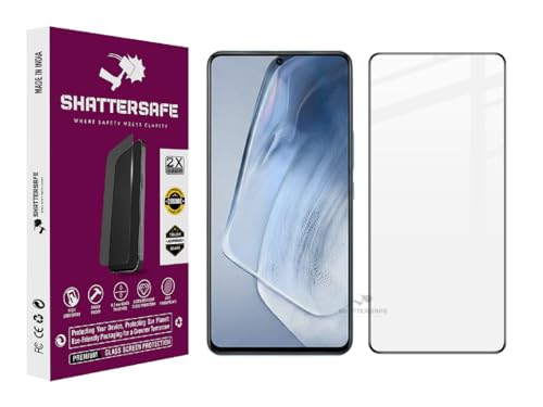 Image of Shattersafe Oleophobic Tempered Glass Screen Protector Compatible For IQOO 7 / 9SE 5G [Pack of 1]. Edge To Edge Full Screen Protection With Easy Installation Kit & Case Friendly Fit.
