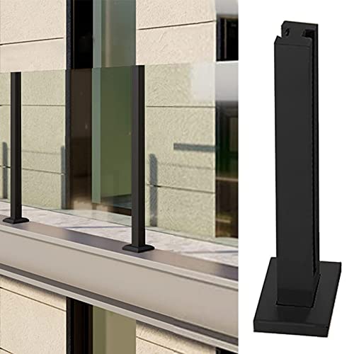 Installation facile de garde-corps carré en verre pour sécuriser un balcon rapidement - 2
