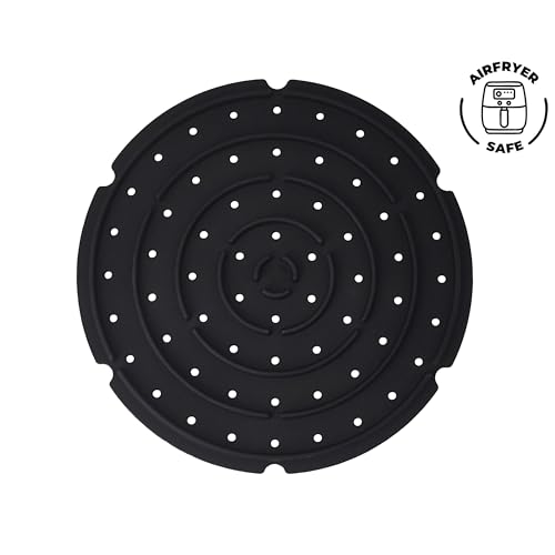 Vinak – Vaporiera In Silicone Per Microonde E Friggitrice Ad Aria | Vaporiera Da 1200 Ml Con Vassoio Interno Reversibile | Cottura A Vapore, In Forno O Friggitrice Ad Aria Rapida E Salutare - 9