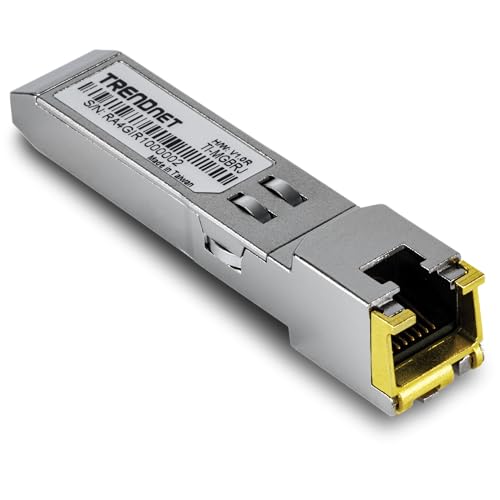 Módulo SFP RJ45 TRENDnet 1000BASE-T industrial W129018852 de cobre para red de alta resistencia