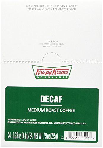 Krispy Kreme Doughnuts Decaf K-Cup Portion Pack For Keurig Brewers, 24 Count #TOP3