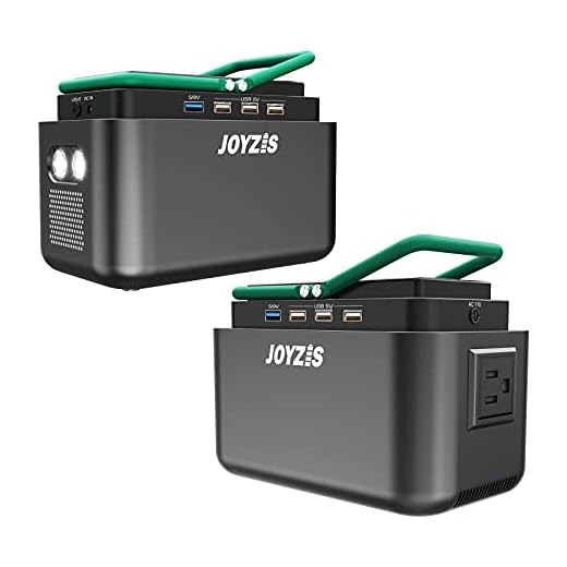 Joyzis Portable Power Station for Outdoors Camping Emergency, Ultra Lightweight, Backup Lithium Battery 110V/40500mAh/150Wh (Peak 120W), Power Bank with AC Outlet, 4 DC, 4 USB Outputs, LED