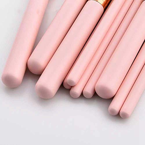 Makeup brush 10/4pcs Makeup Brushes Set Pink Wood Handle Foundation Professional Make Up Brush Beauty Tools Kit Lip Eye Liner - Image 6