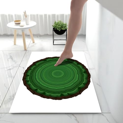 Cercles concentriques doux pour ce grand paillasson décoratif