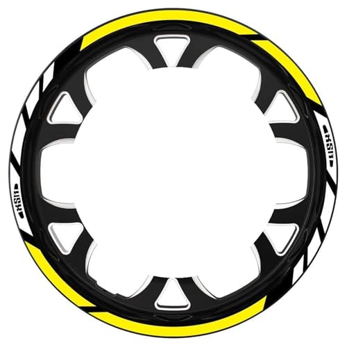 Felgen Aufkleber Reflektierende Felgenaufkleber Für Yamaha XSR900 XSR700 XSR 900 700 – Felgenschutz-Set Motorrad Dekor Felgenaufkleber(Farbe 3)