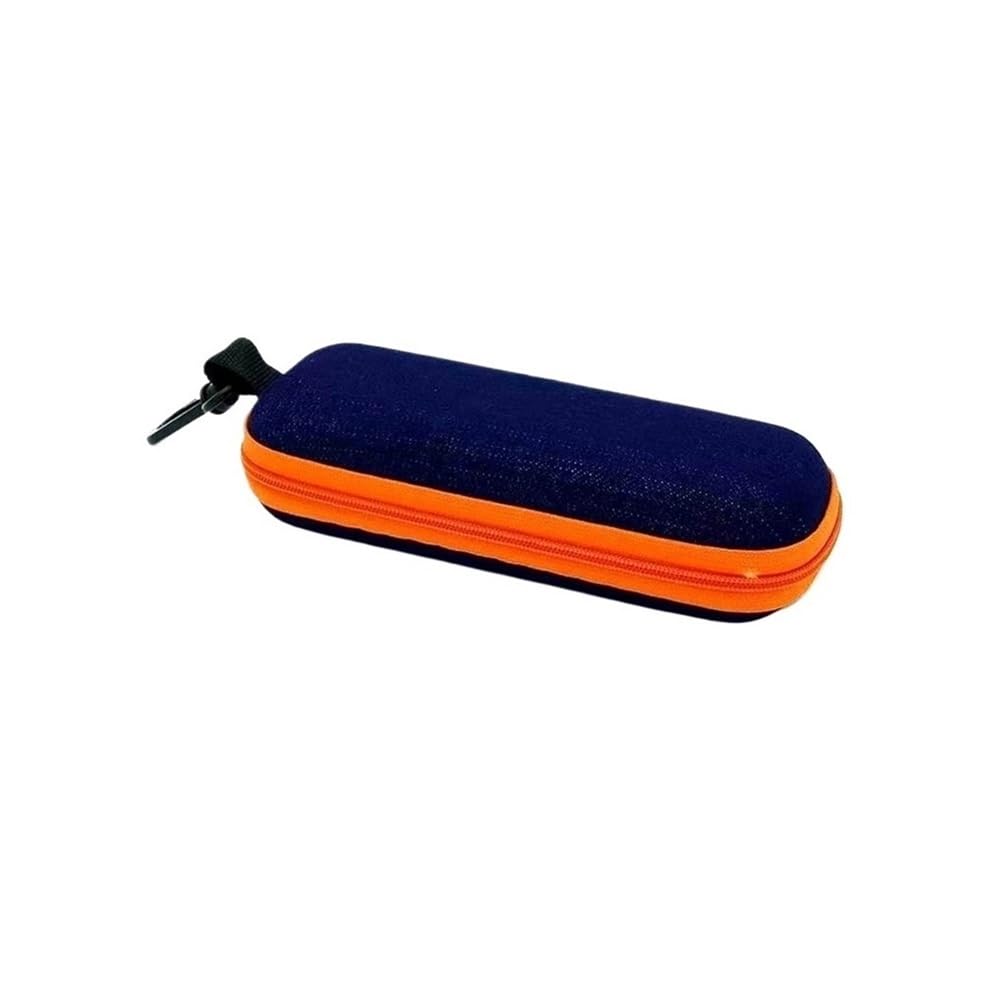 Amibvzhang Portable Hard-shell Glasses With Lightweight Storage Pouch Ideal For Sunglasses Case With Belt Clip Zip(Yellow)