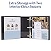 Avery Durable View 3 Ring Binder, 2 Inch Slant Rings, 530-Sheet Capacity, DuraHinge, 2.8 Inch Wide Spine, Customizable Clear Cover and Spine, 1 Black Binder (17031)