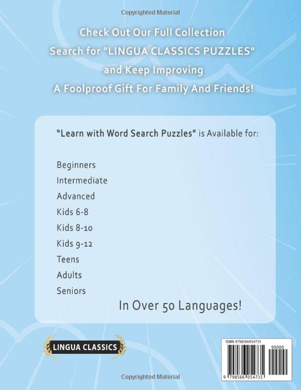 Miniatura 2 de LEARN RUSSIAN WITH WORD SEARCH PUZZLES FOR KIDS 8 - 10 - Discover How to Improve Foreign Language Skills with a Fun Vocabulary Builder. Find 2000